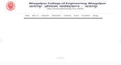 Desktop Screenshot of bcebhagalpur.ac.in
